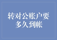 转对公账户到底要多久才到账？难道是我点错了快捷键吗？