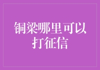 铜梁区哪些机构可以查询及打印个人征信报告？