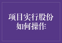 项目实行股份操作：构建共享经济模式的创新路径