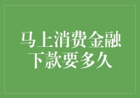 马上消费金融下款速度究竟如何？超实用攻略来了！