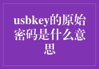 解读USBKEY原始密码的神秘面纱：存储安全机制的解读与探讨